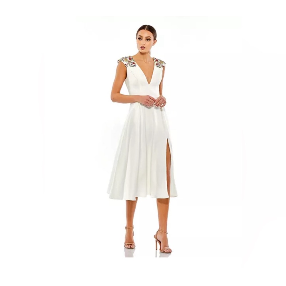 Women's Ieena Beaded Cap Sleeve A Line Midi Dress